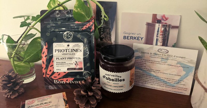 Les produits santé du sac cadeaux