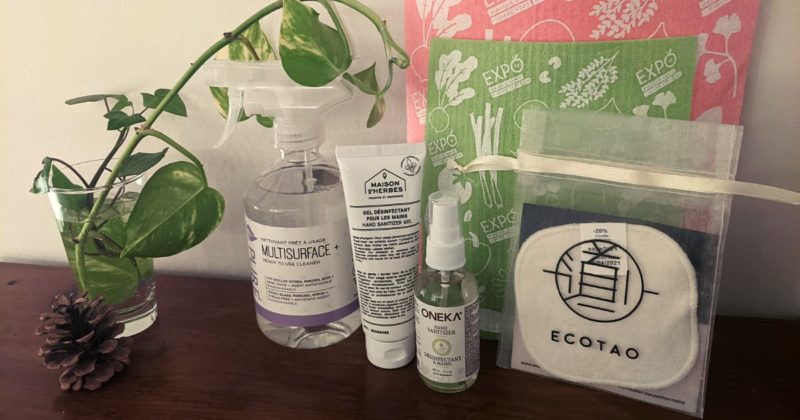 Les produits écolo du sac cadeaux